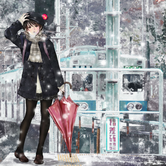 美樹本晴彦の絵画作品　タイトルは、STATIONⅡL